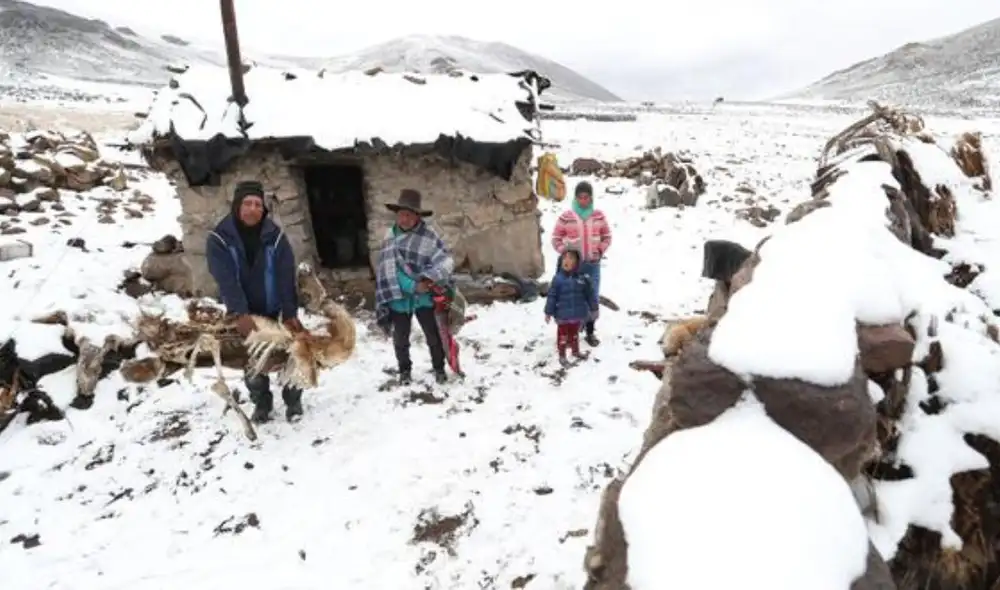 Senamhi advierte sobre lluvias, nieve y granizo en la sierra centro y sur