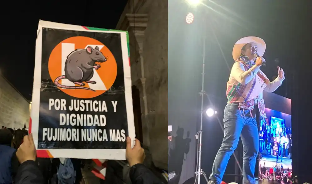 Fujimori fue rechaza en Arequipa por los colectivos. Foto: Composición/LR-Mirelia Quispe- José Colque Fujimori fue rechaza en Arequipa por los colectivos. Foto: Composición/LR-Mirelia Quispe- José Colque