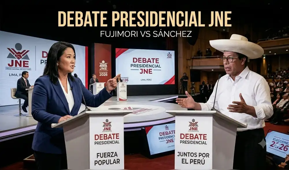 Debate Presidencial 2026 entre Keiko Fujimori y Roberto Sánchez ¿Cuáles son los temas y cuánto durará cada bloque