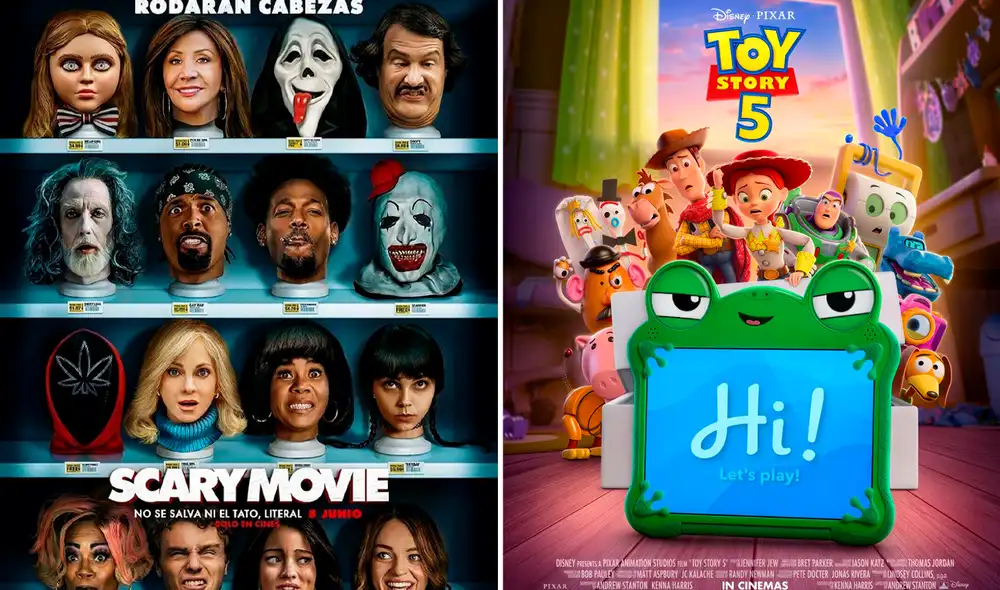 Scary Movie 6 y Toy Story son los estrenos más esperados para junio 2026. Foto: Composición LR/Captura/Difusión Scary Movie 6 y Toy Story son los estrenos más esperados para junio 2026. Foto: Composición LR/Captura/Difusión