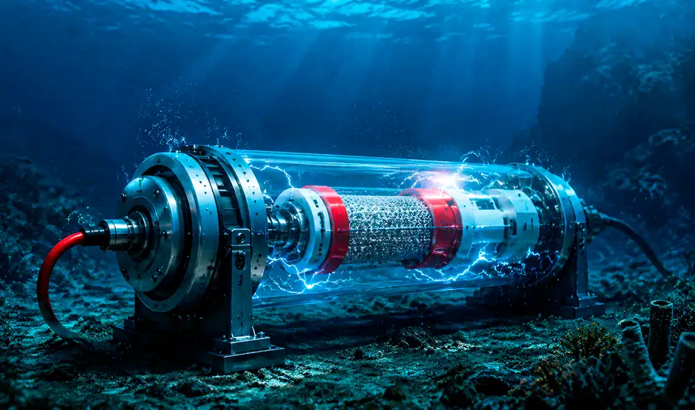 La innovadora batería, diseñada con celdas de combustible microbiano, produce energía en el océano profundo al oxidar la materia orgánica disuelta.