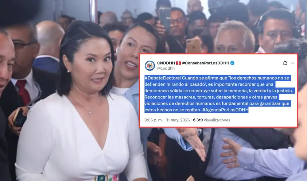 CCNNDDHH criticó declaraciones de Keiko Fujimori | Composición: LR.