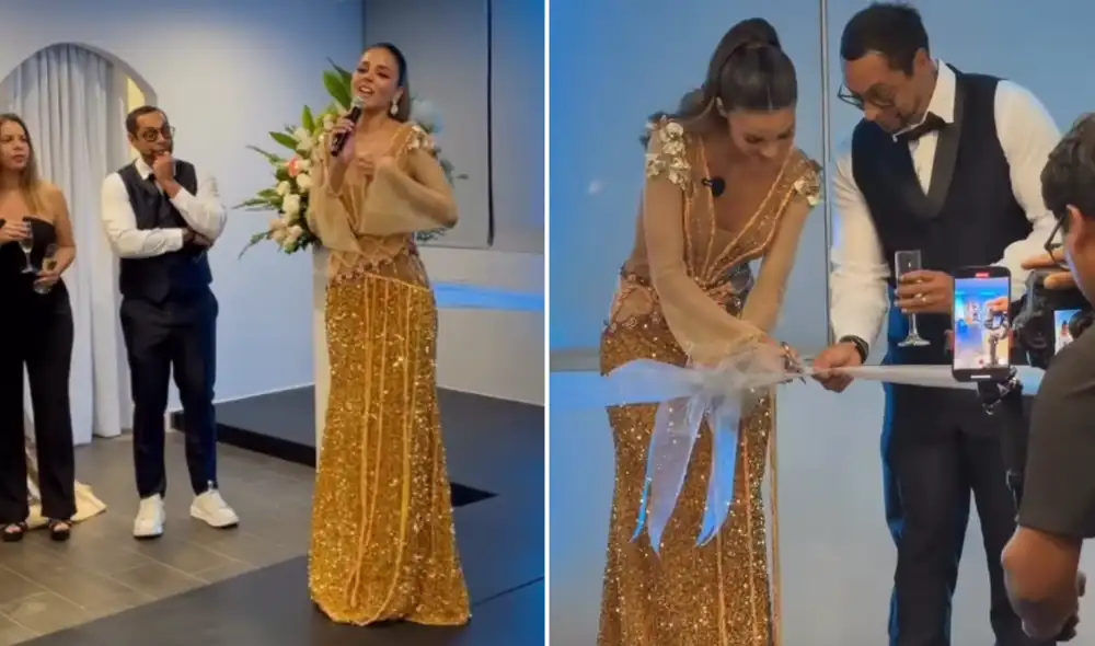 Luciana Fuster se muestra orgullosa tras inaugurar su escuela de modelaje. Foto: composición LR/Instagram