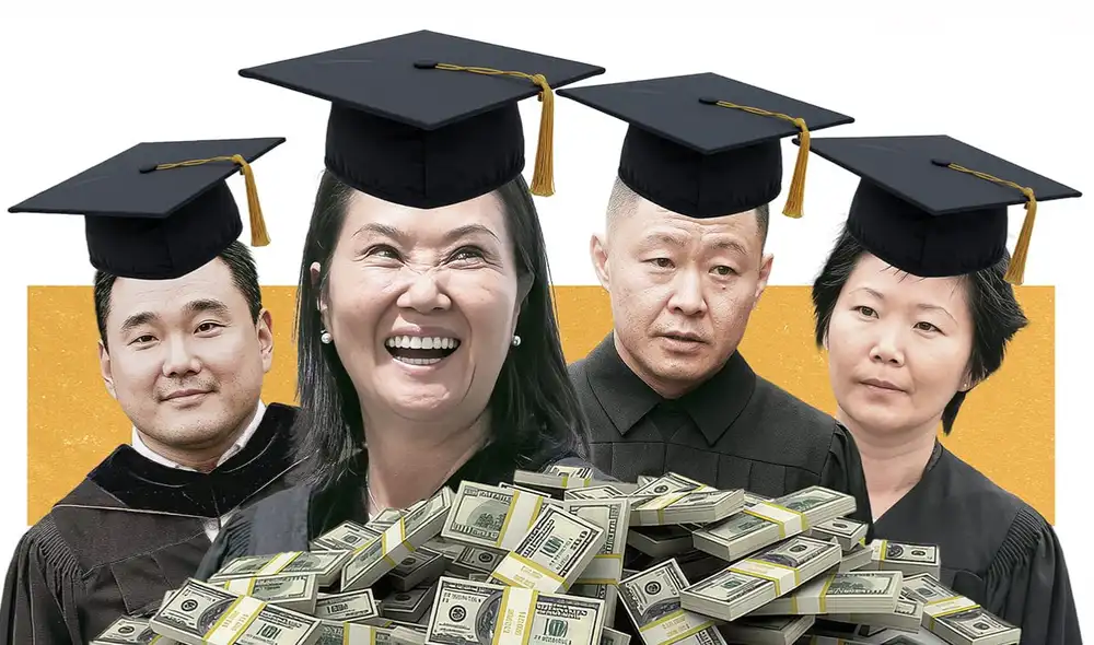 Keiko Fujimori y sus hermanos financiaron sus estudios en EE.UU con dinero robado por su padre. Foto: La República