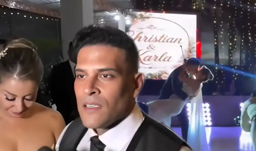 Karla Tarazona y Christian Domínguez celebraron su boda en una discreta fiesta en Huaral. Foto: composición LR/ATV