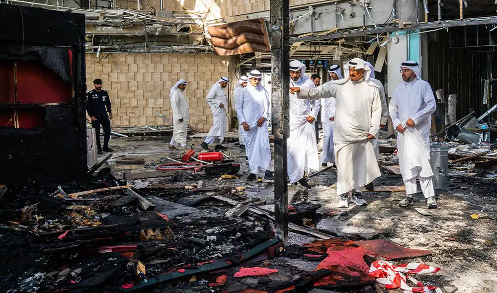 El general de brigada Saud Abdulaziz Al-Otaibi, portavoz del Ministerio de Defensa de Kuwait, calificó el ataque como una “agresión criminal iraní". Foto: AFP.