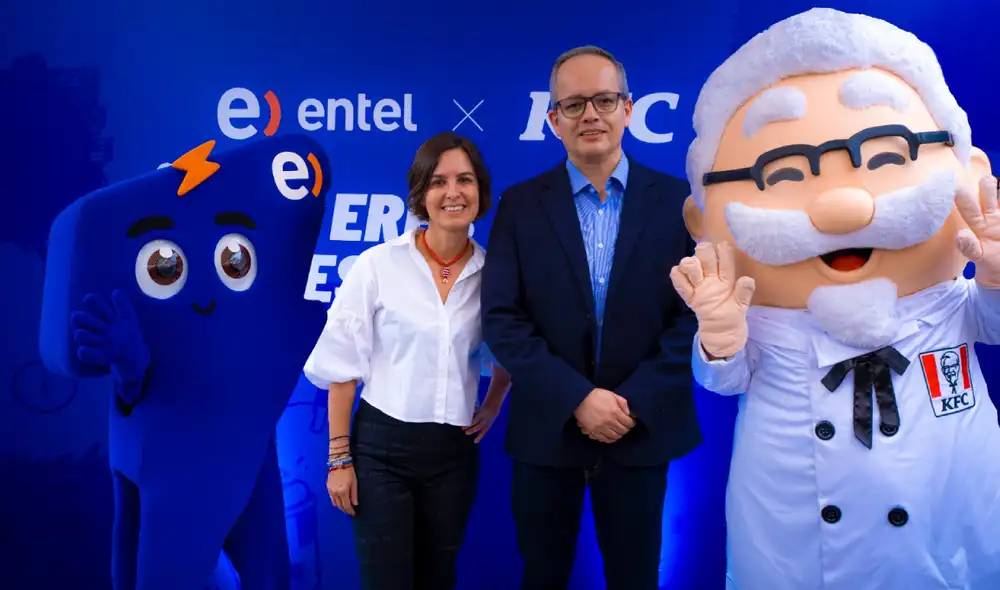 Entel y KFC han unido fuerzas para ofrecer promociones exclusivas a sus clientes durante todo el año, incluyendo el combo 'Power Krunch' a precio especial. Fuente: difusión. Entel y KFC han unido fuerzas para ofrecer promociones exclusivas a sus clientes durante todo el año, incluyendo el combo 'Power Krunch' a precio especial. Fuente: difusión.