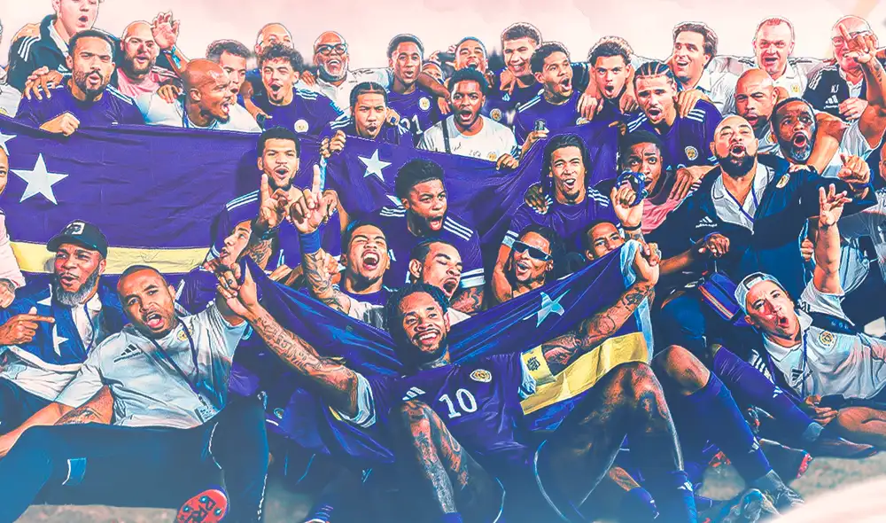 Curazao jugará por primera vez en su historia el Mundial 2026. Foto: Twitter/@TheBlueWaveFFK
