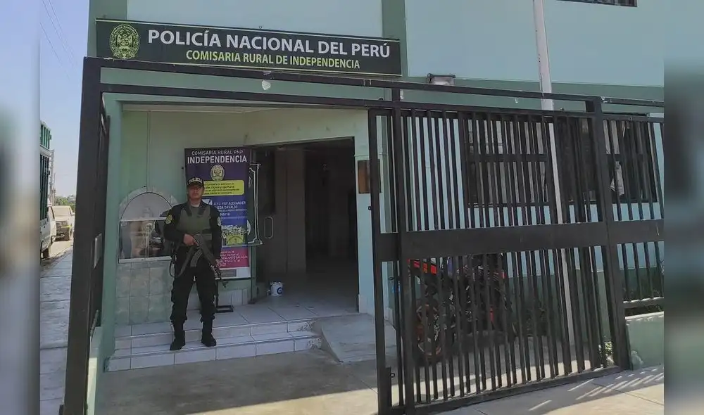 Dependencia policial de donde fugó un detenido en Pisco, Ica.