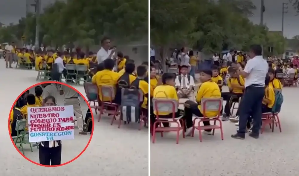 La protesta fue acompañada de carpetas y materiales en la calle, evidenciando las dificultades de los estudiantes. Exigen información sobre el estado actual y plazos para la finalización de la obra.