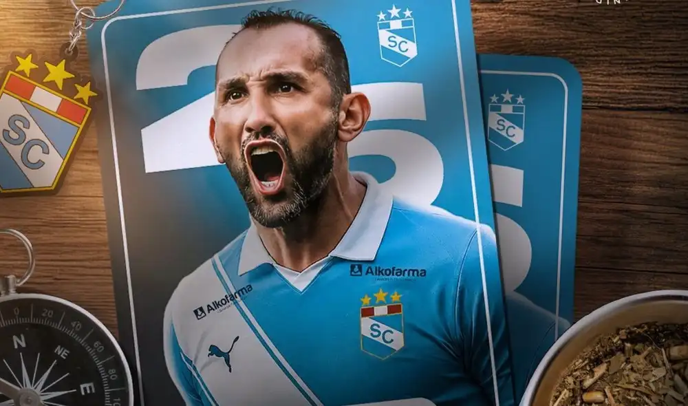 Hernán Barcos es nuevo jugador de Sporting Cristal. Foto: Sporting Cristal