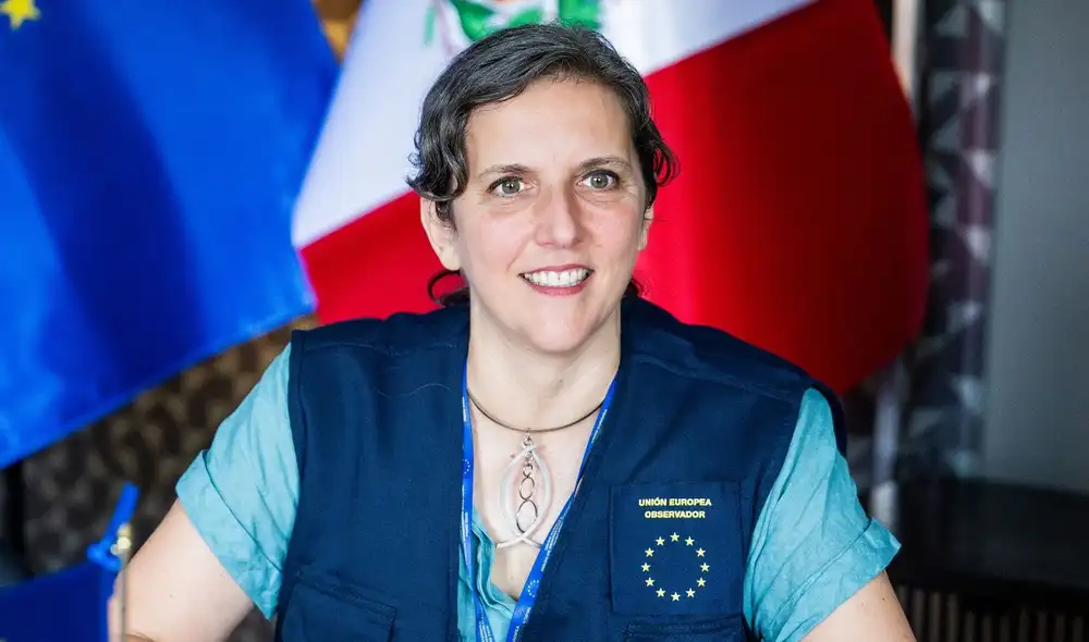 Annalissa Corrado, jefa de la Misión Electoral de la UE, conversó con La República. | Fotos: UE.