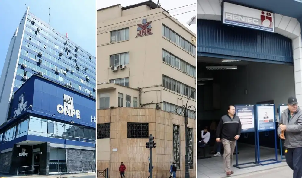 Conoce el rol de la ONPE, JNE y Reniec en el sistema electoral peruano