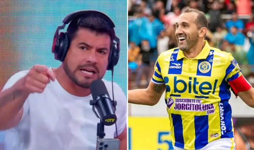 Erick Delgado se refirió acerca del fichaje de Hernán Barcos a Sporting Cristal. Foto: Fuera de Juego/Liga 1/composición LR Erick Delgado se refirió acerca del fichaje de Hernán Barcos a Sporting Cristal. Foto: Fuera de Juego/Liga 1/composición LR
