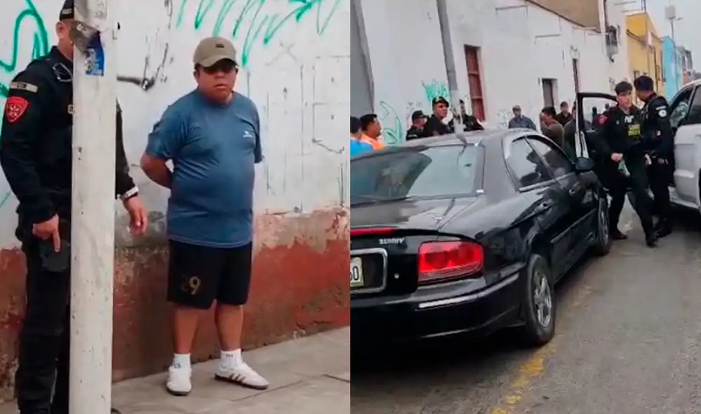 La intervención del sujeto se efectuó en los exteriores del local de votación.