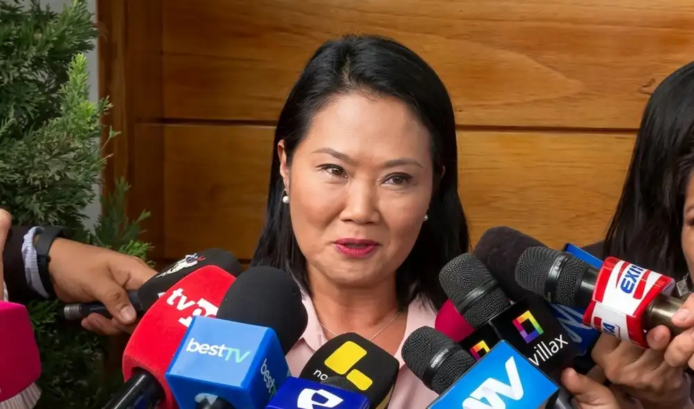 Fujimori declaró ante la prensa esta mañana luego de la segunda vuelta electoral. Foto: captura de pantalla Fujimori declaró ante la prensa esta mañana luego de la segunda vuelta electoral. Foto: captura de pantalla