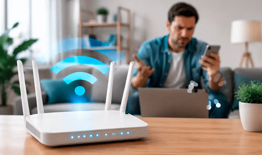 Una señal de Wi-Fi deficiente puede afectar videollamadas y el teletrabajo. Una señal de Wi-Fi deficiente puede afectar videollamadas y el teletrabajo.