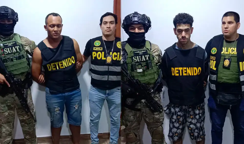 Dos de los integrantes de la banda criminal Los Occidentales Dos de los integrantes de la banda criminal Los Occidentales