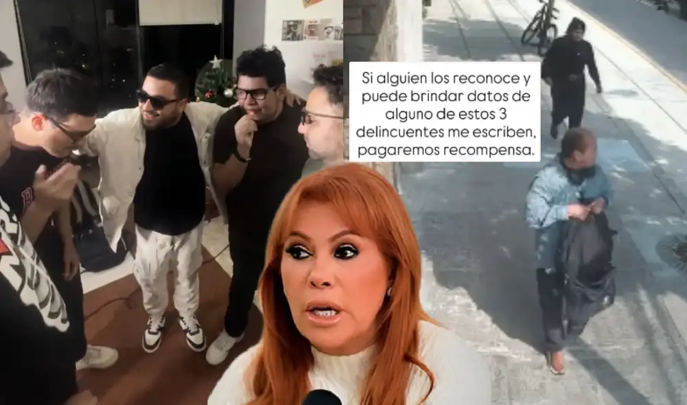 Reporteros de Magaly Medina ayudaron a su compañero tras sufrir robo. Foto: composición LR/Instagram