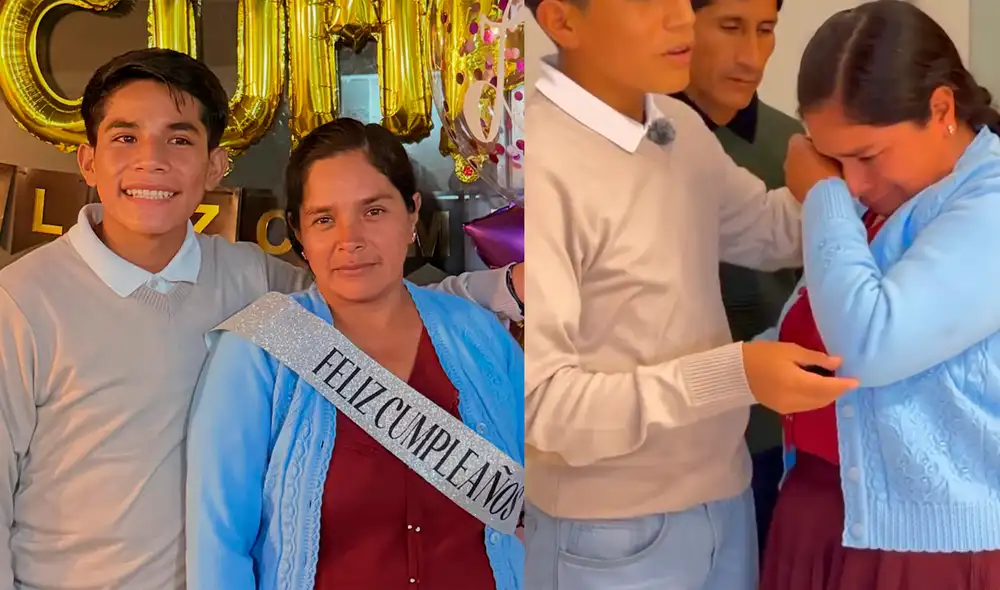 El joven narrador, Cliver Huamán, obsequió a su madre una lavadora como símbolo del sacrificio y esfuerzo que ha hecho por él. El emotivo gesto fue compartido en redes sociales. El joven narrador, Cliver Huamán, obsequió a su madre una lavadora como símbolo del sacrificio y esfuerzo que ha hecho por él. El emotivo gesto fue compartido en redes sociales.