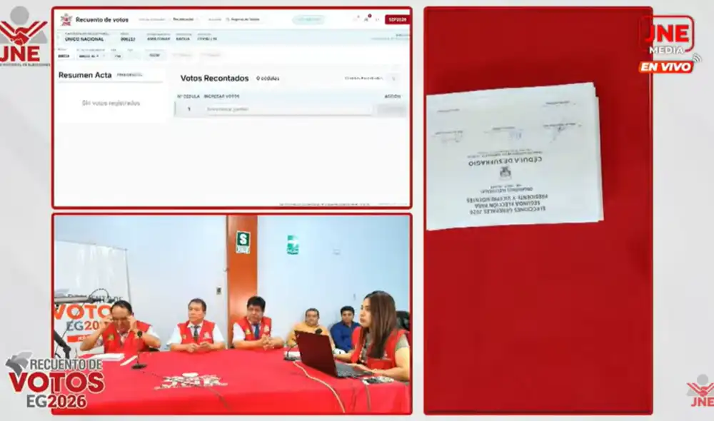 Recuento de votos inicó en Bagua, Amazonas.