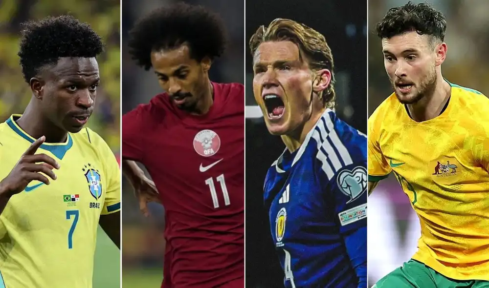 Brasil, Catar, Escocia y Australia juegan este sábado en el Mundial 2026. Foto: FIFA/composición LR