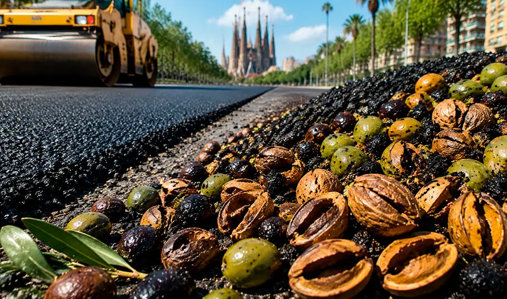 Barcelona ha seleccionado un innovador proyecto que utiliza residuos del olivar para modificar el pavimento de calles y aceras, en una clara apuesta por la sostenibilidad urbana. Barcelona ha seleccionado un innovador proyecto que utiliza residuos del olivar para modificar el pavimento de calles y aceras, en una clara apuesta por la sostenibilidad urbana.
