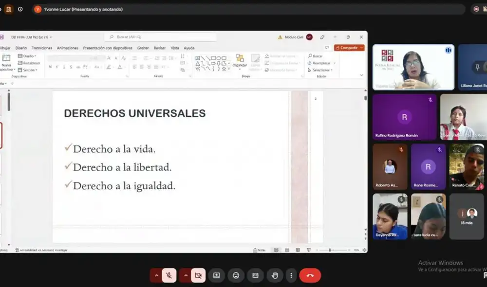 La capacitación comenzó con la ponencia de Yvonne del Pilar Lúcar Vargas. Fuente: difusión. La capacitación comenzó con la ponencia de Yvonne del Pilar Lúcar Vargas. Fuente: difusión.