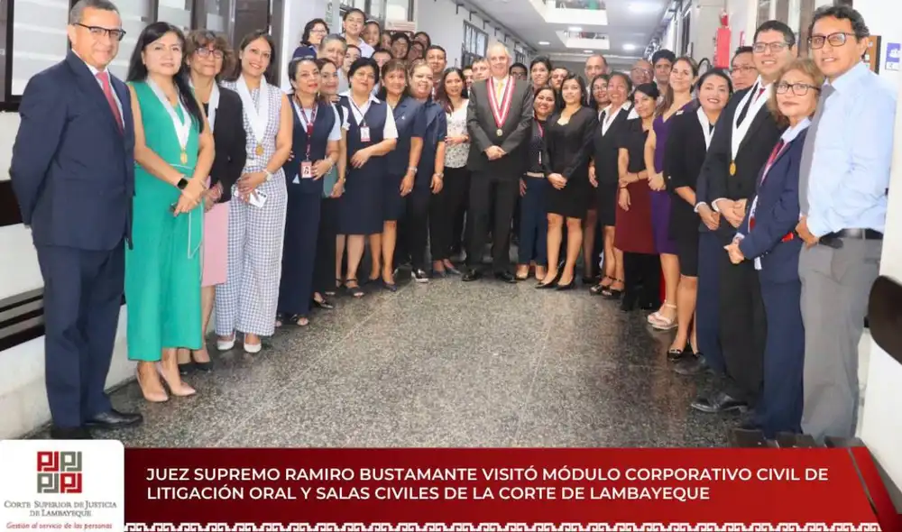 Durante su visita, el juez supremo recorrió la sede central de la institución. Fuente: difusión. Durante su visita, el juez supremo recorrió la sede central de la institución. Fuente: difusión.