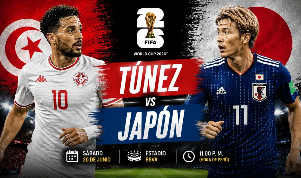 Túnez y Japón se enfrentarán por el grupo F del Mundial 2026. Foto: Composición LR/ChatGPT Túnez y Japón se enfrentarán por el grupo F del Mundial 2026. Foto: Composición LR/ChatGPT
