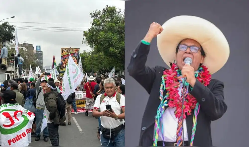 Sánchez señaló que la protesta esta amparada en derechos constitucionales | Composición: LR.