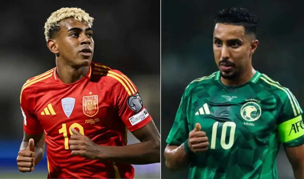 España y Arabia Saudita se enfrentan por el Grupo H del Mundial 2026. Foto: UEFA/FIFA/composición LR