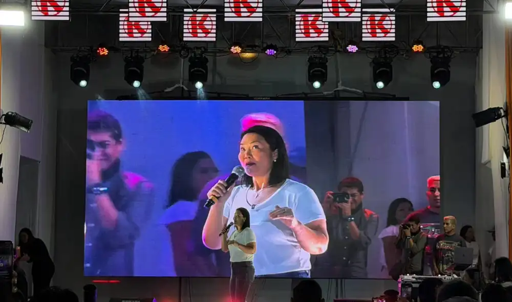 Keiko Fujimori participó en una actividad en Villa El Salvador. Foto: difusión