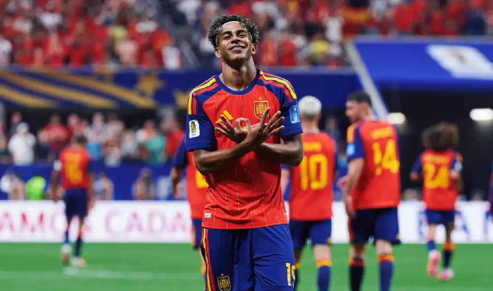 Lamine Yamal anotó su primer gol en los Mundiales. Lamine Yamal anotó su primer gol en los Mundiales.