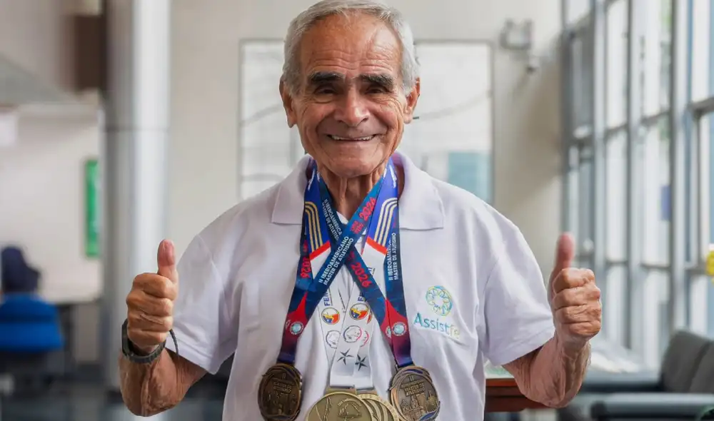 La conmovedora historia del peruano de 84 años, Jaime León Pallete, que volvió a coronarse campeón