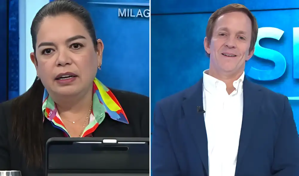 Milagros Leiva se disculpó por equivocación sobre el padre de Francis Allison. Foto: composición LR/Panamericana TV Milagros Leiva se disculpó por equivocación sobre el padre de Francis Allison. Foto: composición LR/Panamericana TV