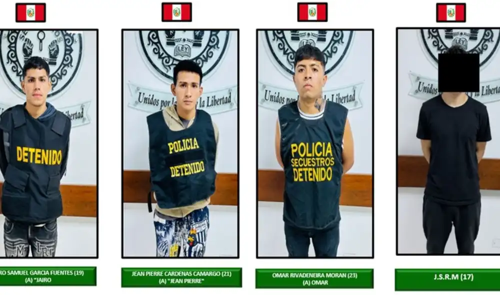 La Policía Nacional del Perú capturó a tres presuntos integrantes de "Los Michis del Cono Norte", implicados en el secuestro de un dirigente de mototaxistas y extorsión en Lima Norte. La Policía Nacional del Perú capturó a tres presuntos integrantes de "Los Michis del Cono Norte", implicados en el secuestro de un dirigente de mototaxistas y extorsión en Lima Norte.