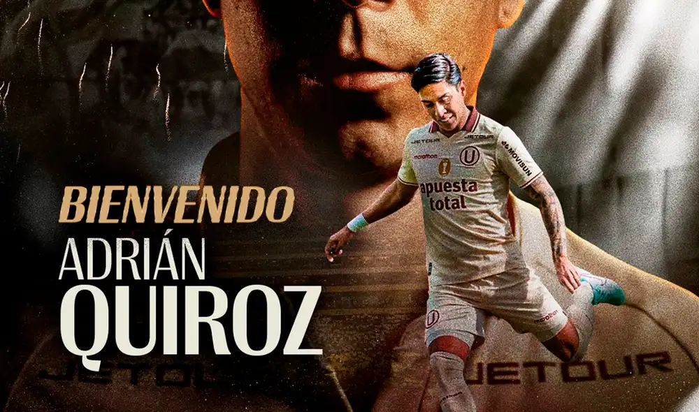Adrián Quiróz se formó en las divisiones menores de Universitario. Foto: Universitario Adrián Quiróz se formó en las divisiones menores de Universitario. Foto: Universitario