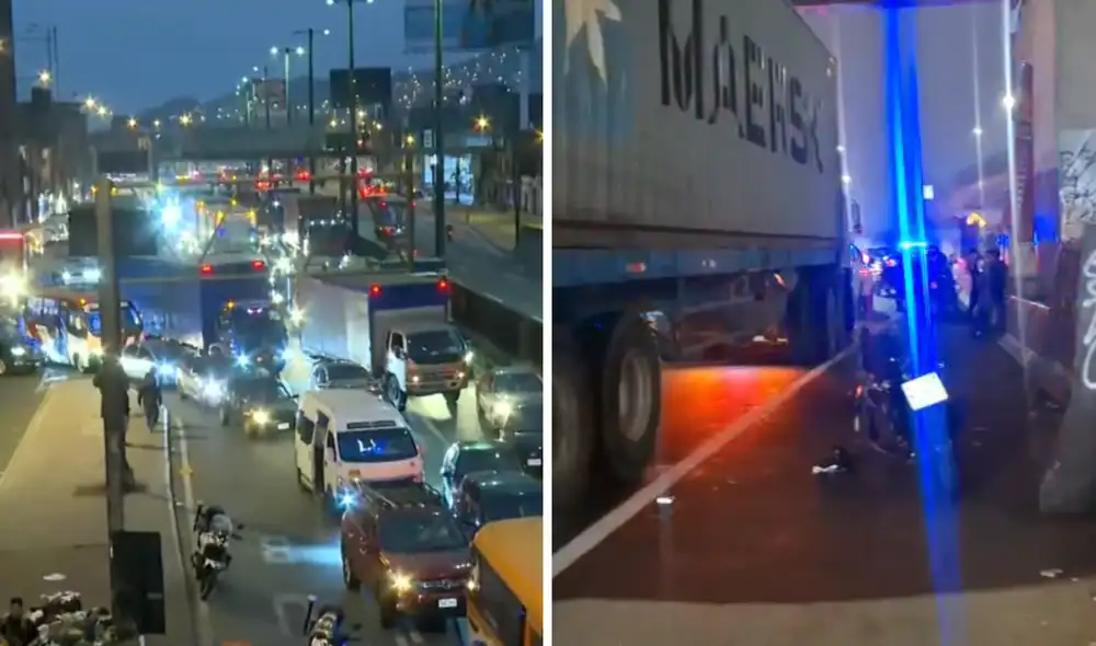 Accidente genera congestión vehicular en la Vía de Evitamiento
