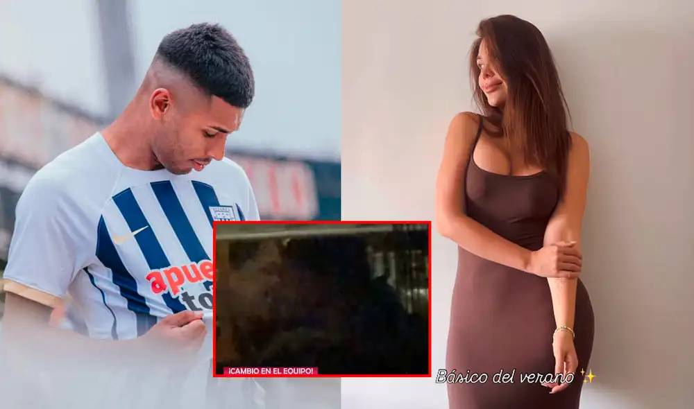 Modelo y futbolista fueron grabados en un bar de San Isidro. Foto: Composición LR/Instagram/ATV.
