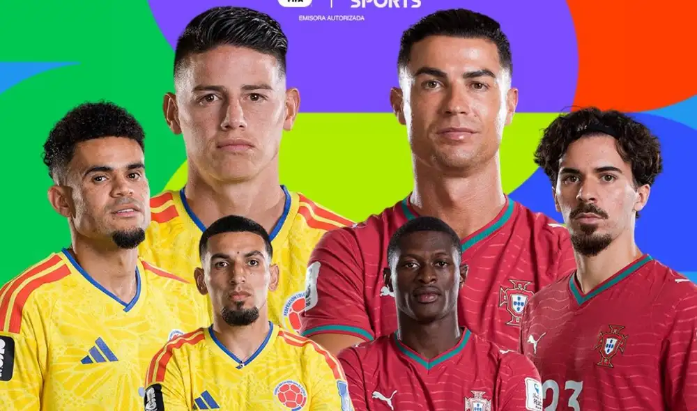 Colombia y Portugal se enfrentan por el Grupo K del Mundial 2026. Foto: DSports
