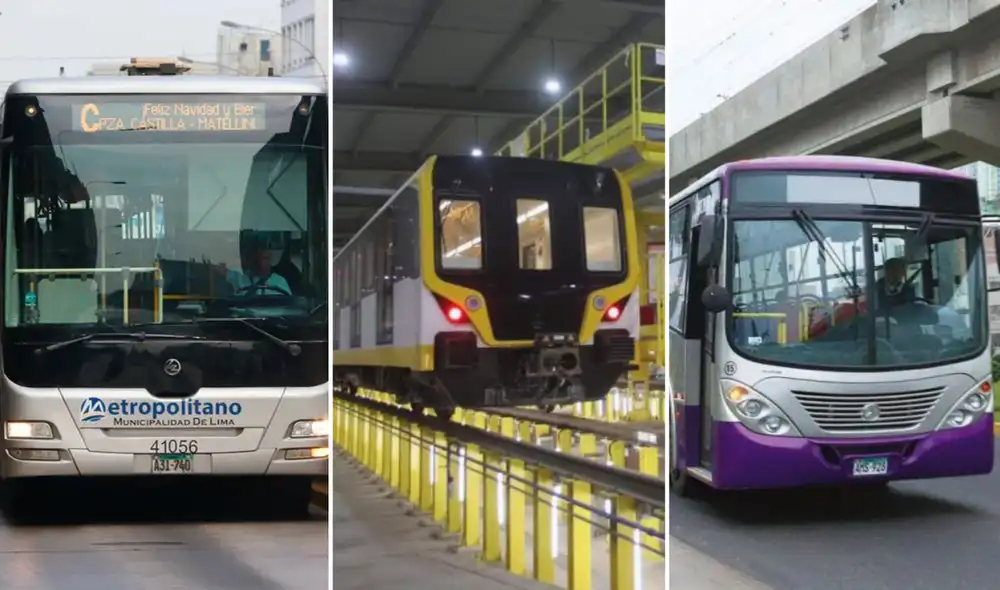 El Metropolitano, Línea 1 y 2 del Metro y los corredores complementarios tendrán un horario especial este feriado 29 de junio.