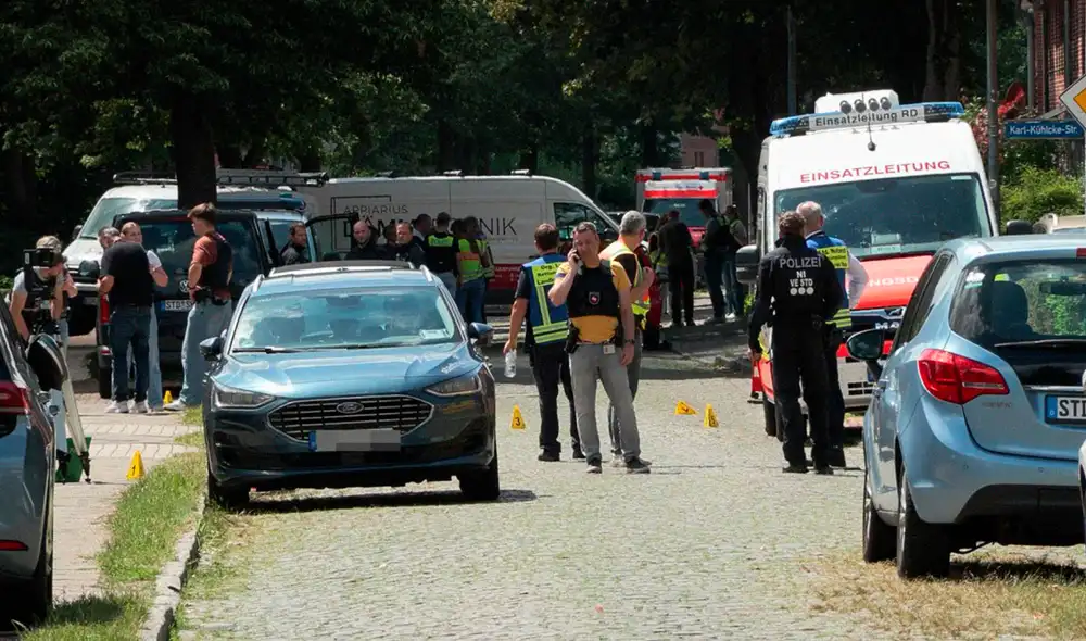 Las autoridades indicaron que no hay peligro para la población tras un amplio operativo. La zona sigue acordonada. Foto: AFP.