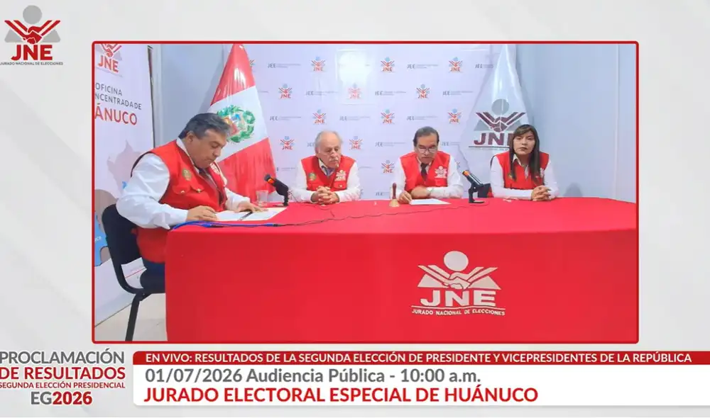 JEE de Huánuco fue el último en proclamar resultados de la segunda vuelta presidencial. JEE de Huánuco fue el último en proclamar resultados de la segunda vuelta presidencial.