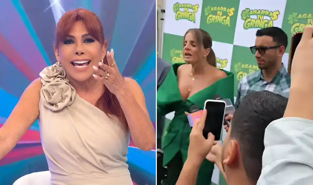 Magaly cuestionó a Alejandra Baigorria por encarar a reportera tras recordar 'ampay' de Said Palao. Foto: Composición LR
