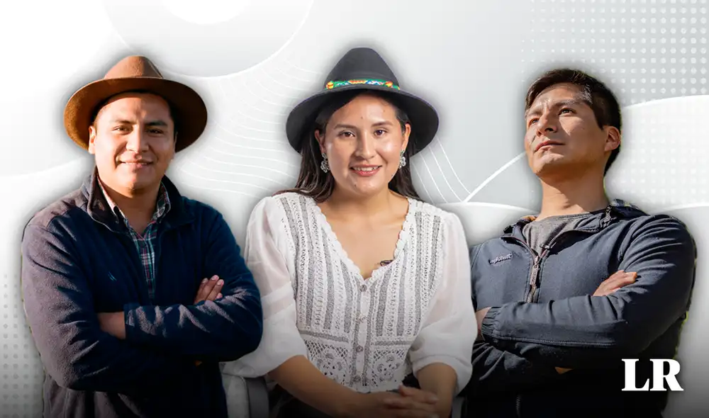 Derecha; Efrain Ticlla. Centro; Marleni Paniura. Izquierda; Cesar Taype. Derecha; Efrain Ticlla. Centro; Marleni Paniura. Izquierda; Cesar Taype.
