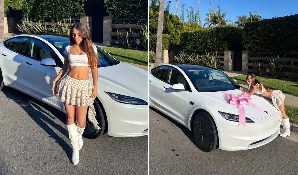 Alexia Barnechea se compró su primer auto. Foto: composición LR/Instagram