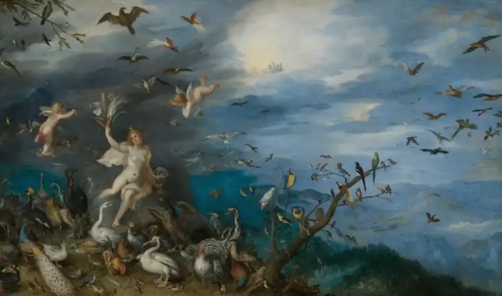 Allegory of the air with Uranus de Jan Brueghel (El joven). Foto: Wikimedia