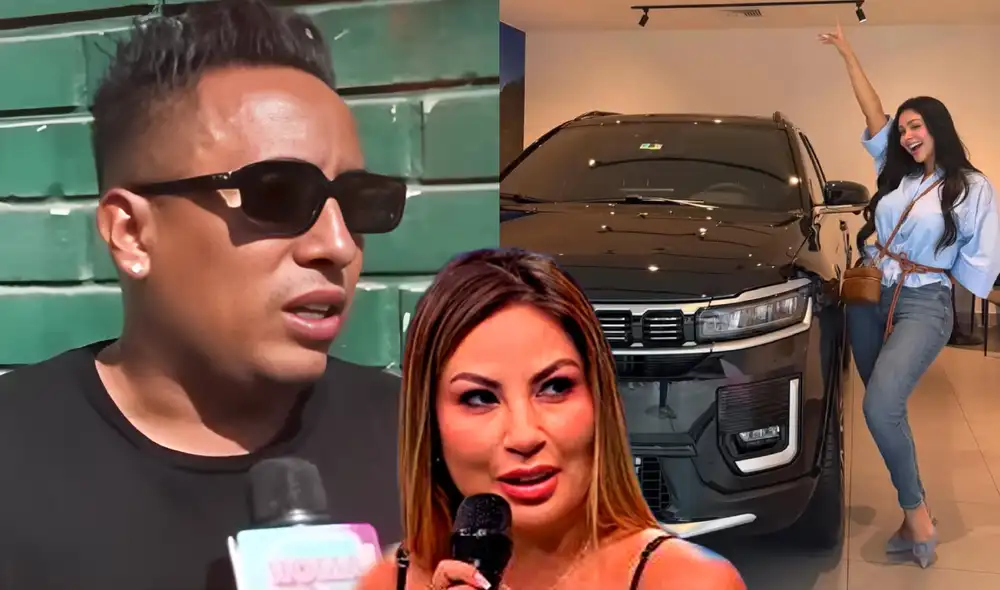 Christian Cueva aclara si compró la camioneta a Pamela Franco. Foto: composición LR/difusión/Willax TV