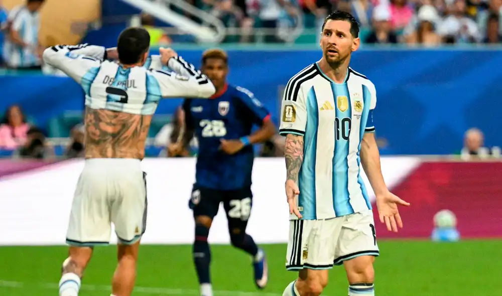 Argentina y Cabo Verde se enfrentaron por primera vez en un Mundial. Foto: AFP